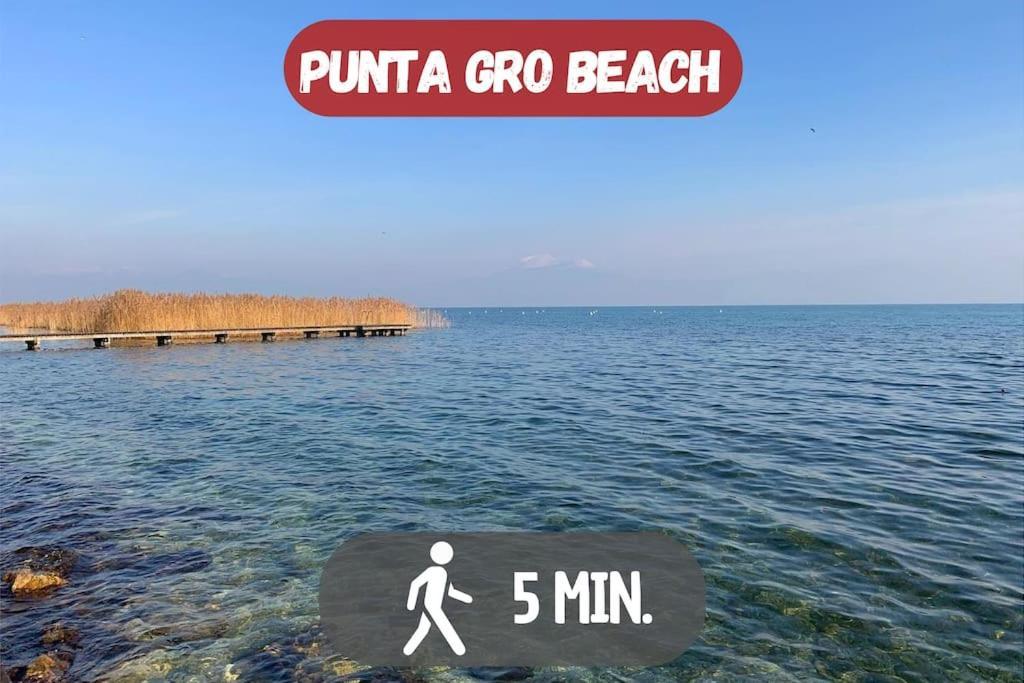 5' From Punta Gro Beach With Free Swimming Pool Sirmione Exterior photo